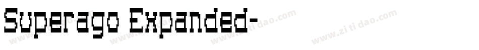 Superago Expanded字体转换